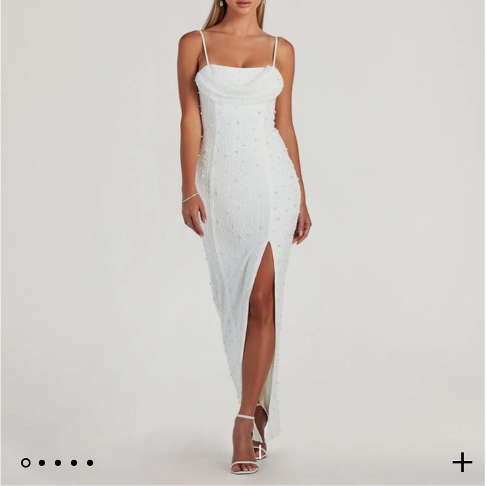 Elegant White Evening Dress